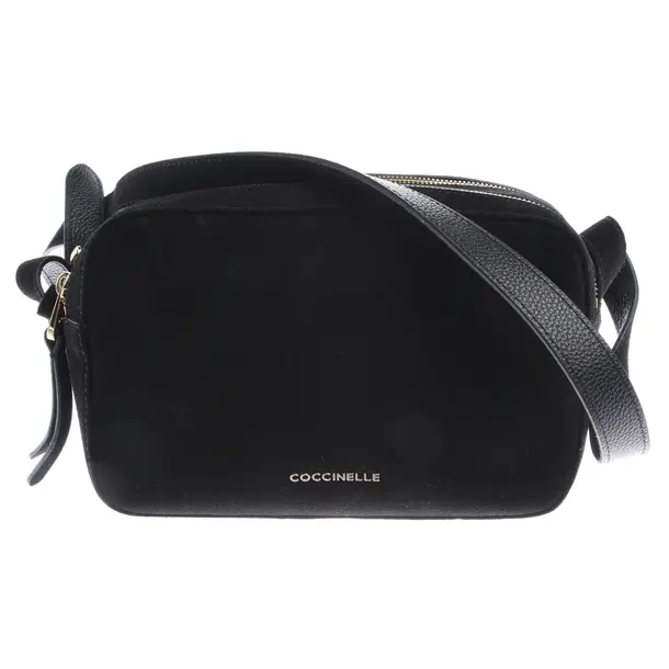 Shoulder Bag in Black, Crocodile Leather, Coccinelle