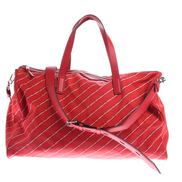 Reisetasche in Rot, Polyamid, Karl Lagerfeld