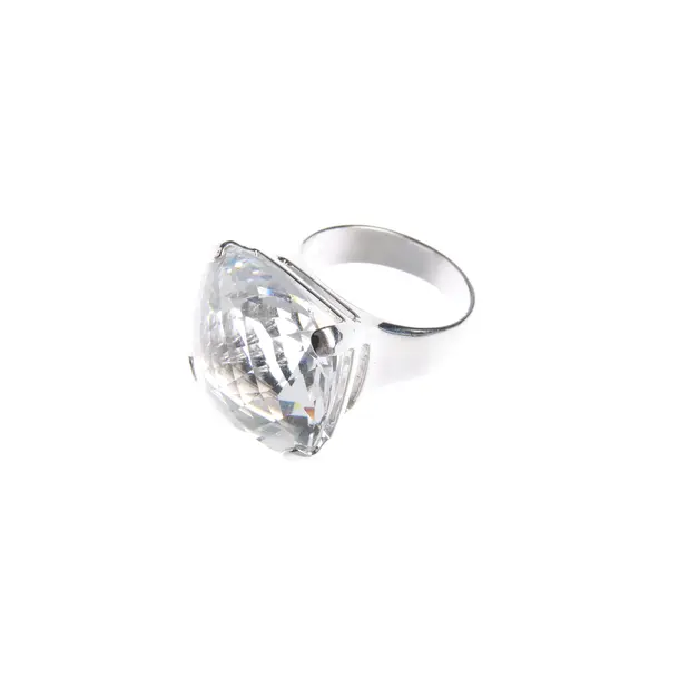 Ring in Metallic, Metall (metallisch, metallisiert), Swarovski