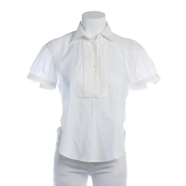 Bluse in Weiß, Baumwolle, Loro Piana