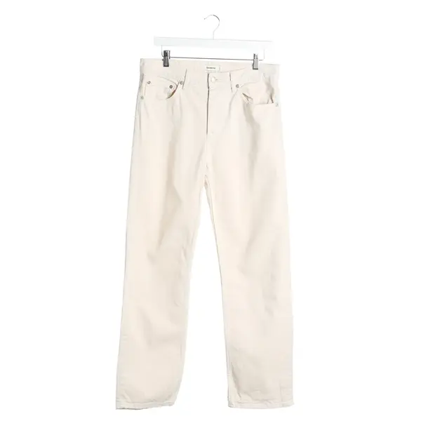 Straight Fit Jeans in White, Cotton, Sandro
