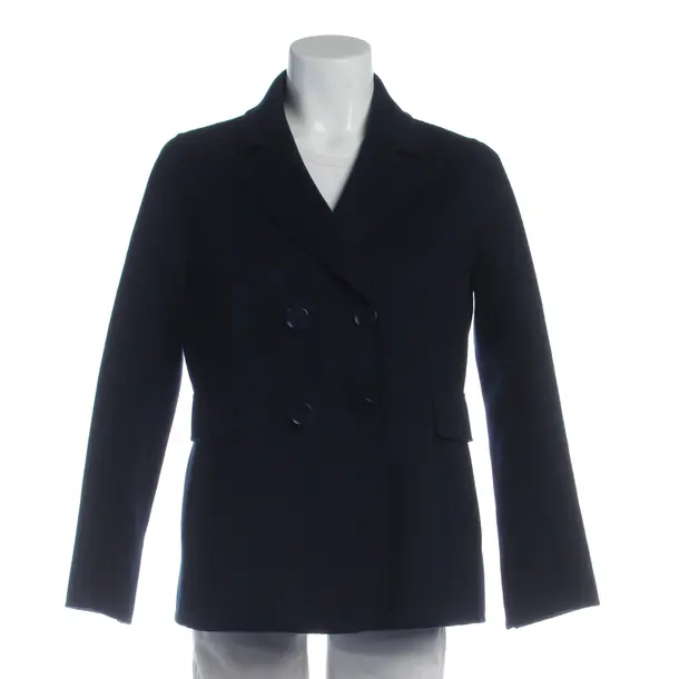 Übergangsmantel in Blau, Wolle, Max Mara
