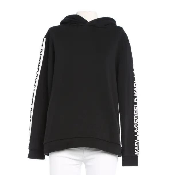 Hoodie in Weiß, Baumwolle, Karl Lagerfeld