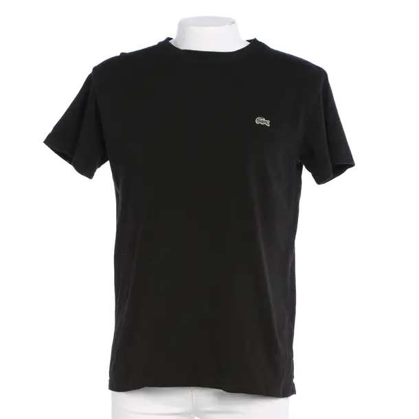 T-Shirt in Schwarz, Baumwolle, Lacoste