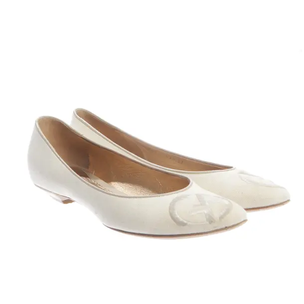 Ballet Flats in White, , Giorgio Armani