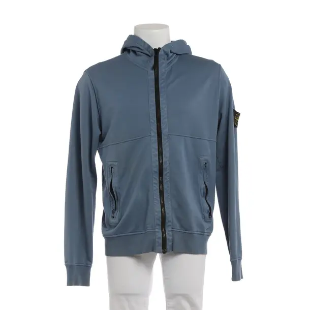 Sweatjacke, in Blau, Baumwolle, Stone Island