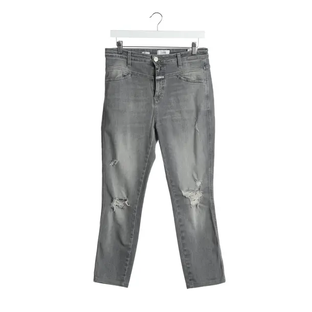 Straight Fit Jeans in Gray, Cotton, Closed