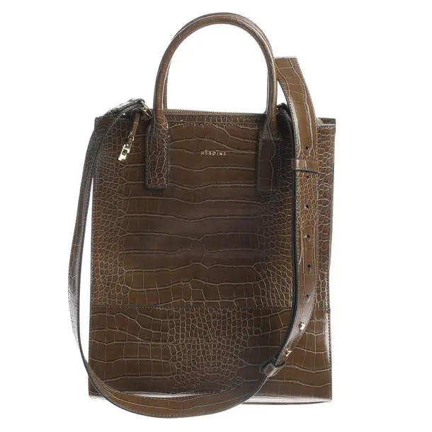Handtasche in Braun, Polyurethan, Maison Hēroïne