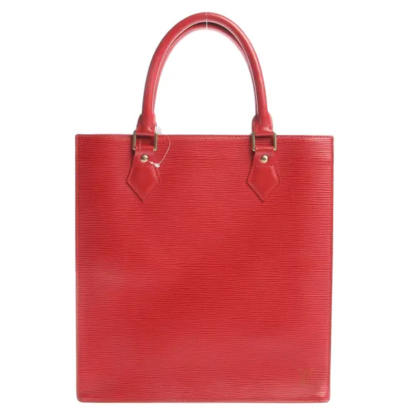 Handbag in Red, Leather, Louis Vuitton