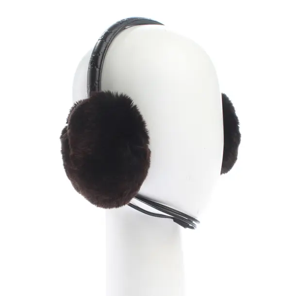 Earmuffs, in Black, Leather, Gucci