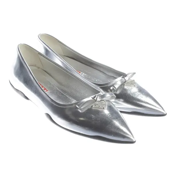 Ballerine, in argento, Prada