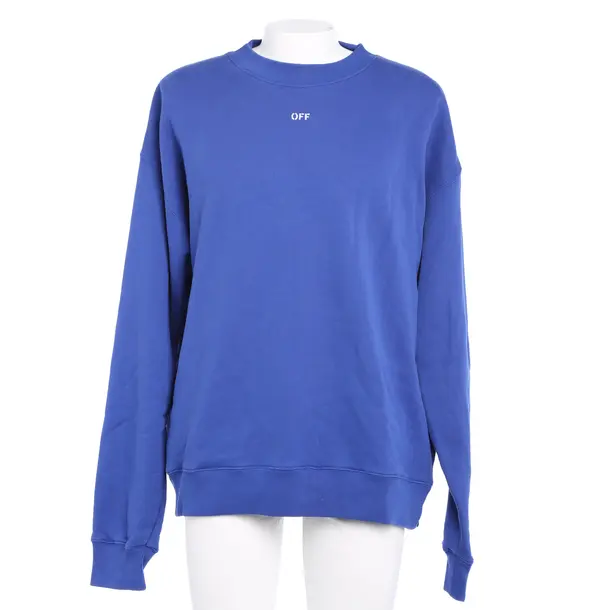 Sweatshirt in Blue, Cotton, Off-White