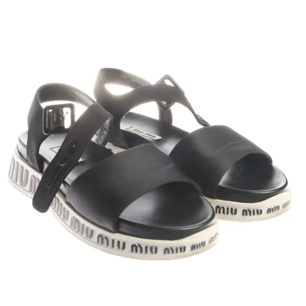 Sandals in Black, , Miu Miu