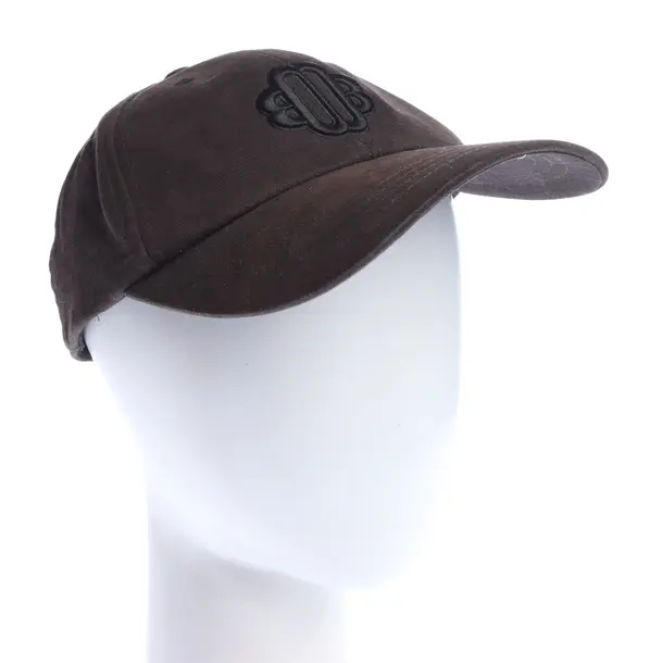 Cap, in Dunkelbraun, Baumwolle, Maje