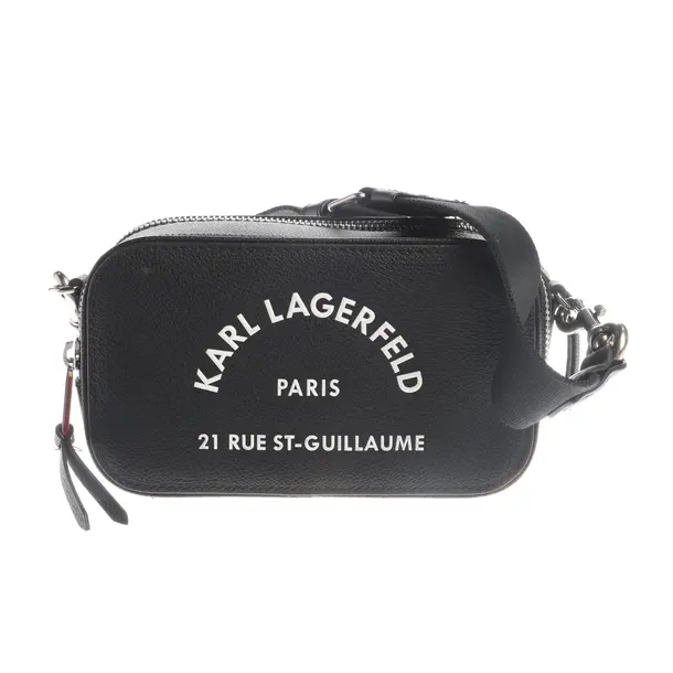 Cross Body Bag in Black, Leather, Karl Lagerfeld