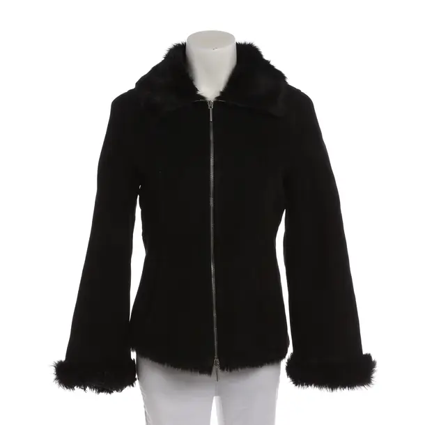 Lederjacke in Schwarz, Leder, Max Mara