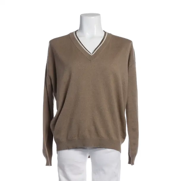 Pullover in Braun, Wolle, Brunello Cucinelli