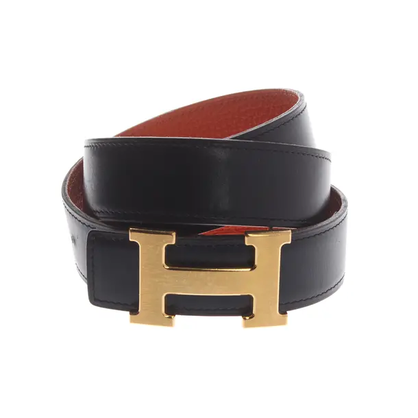 Gürtel in Schwarz, Leder, Hermès