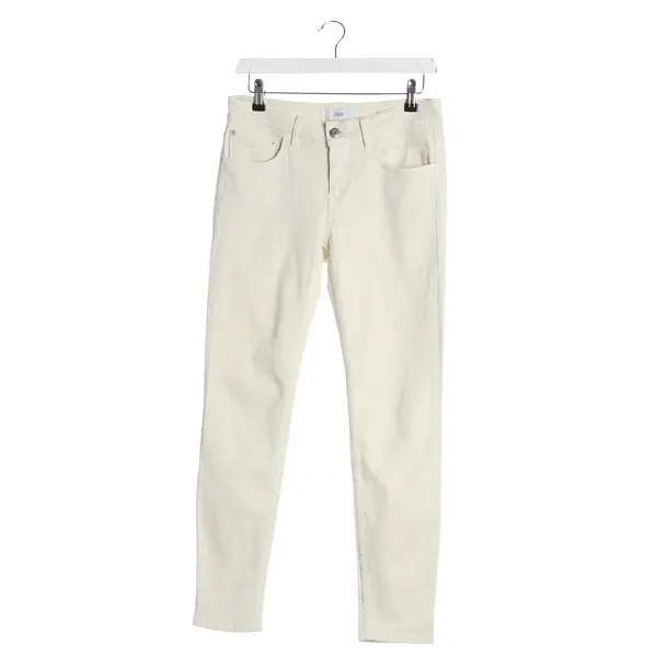 Jeans skinny, in Crema, Cotone, Chiuso