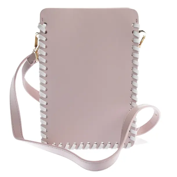 Phone Bag in Pink, Leather, Elleme