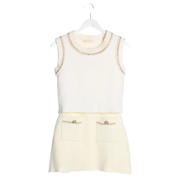 Twin Set in White, Cotton, Maje