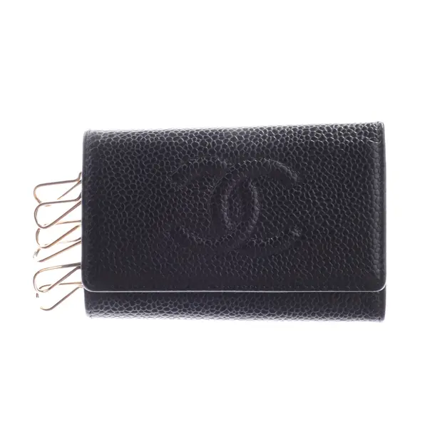 Schlüsseletui in Schwarz, Leder, Chanel