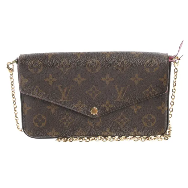 Abendtasche, in Dunkelbraun, Canvas, Louis Vuitton