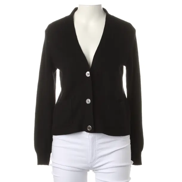 Cardigan in Black, Wool, Allude
