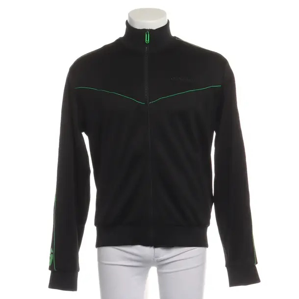 Zip-Up Hoodie in Black, Polyamide, Off-White