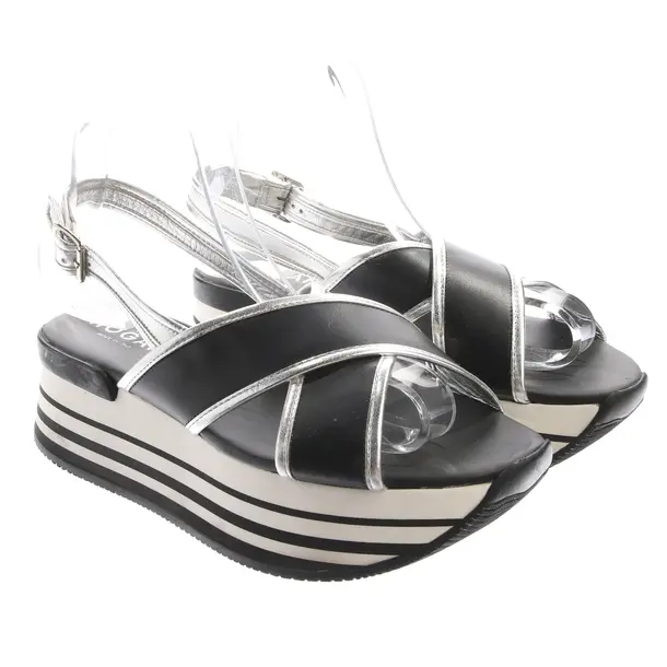 Heeled Sandals in Black, , Hogan