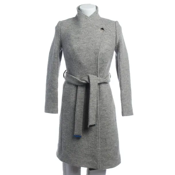 Winter Coat in Gray, Wool, Ted Baker