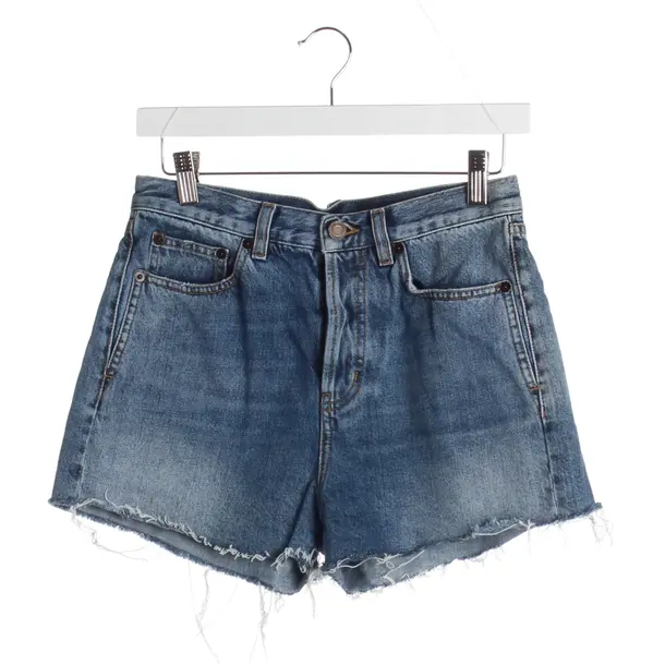 Shorts in Blau, Baumwolle, Saint Laurent