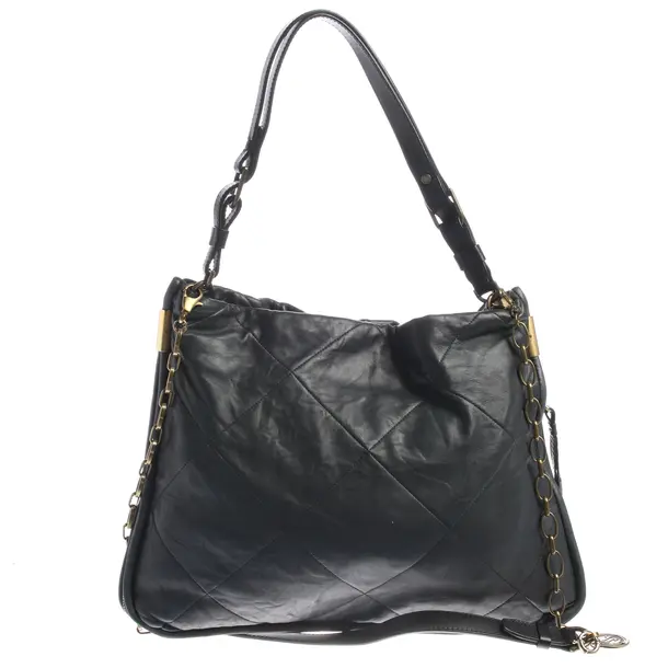 Shoulder Bag in Gray, Leather, Lanvin