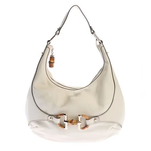 Schultertasche in Weiß, Leder, Gucci