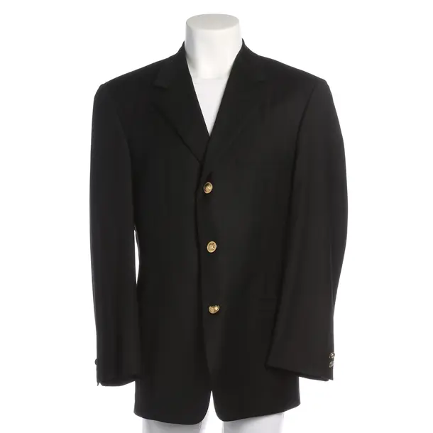 Sakko in Schwarz, Wolle, Versace