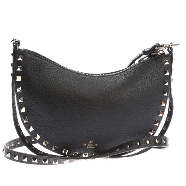 Shoulder Bag in Black, Leather, Valentino
