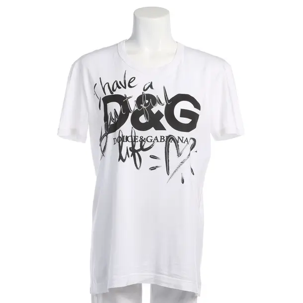 Shirt in Weiß, Baumwolle, Dolce & Gabbana