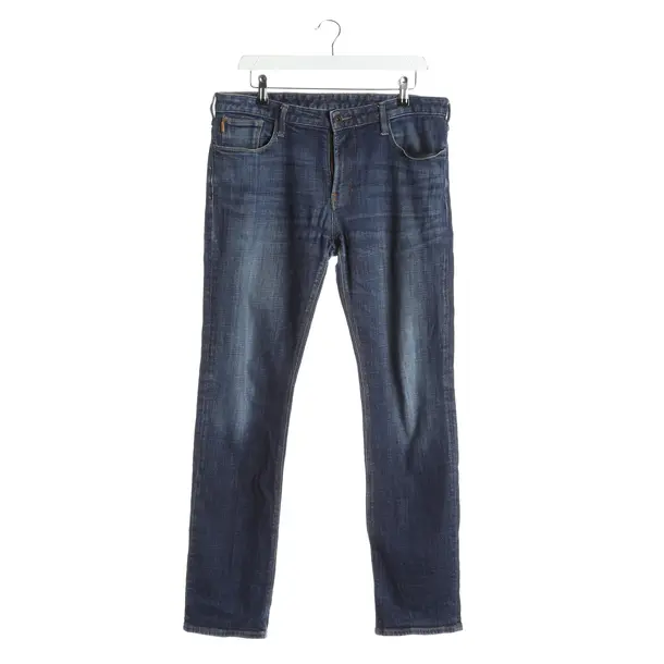 Jeans straight fit, in Blu, Cotone, Emporio Armani