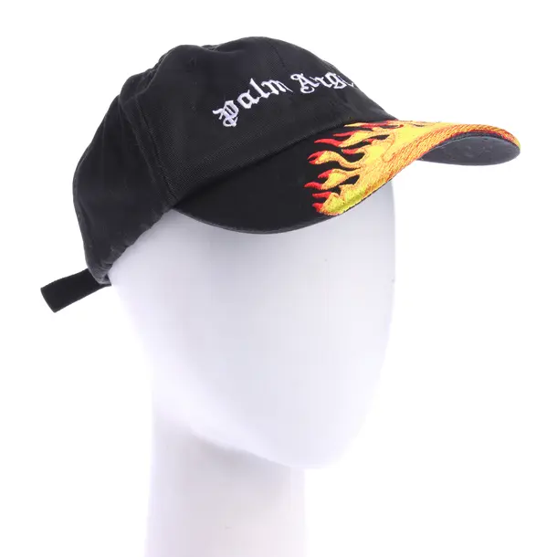 Cap in Black, Cotton, Palm Angels