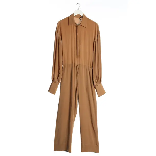 Jumpsuit in Braun, Seide, Sly 010