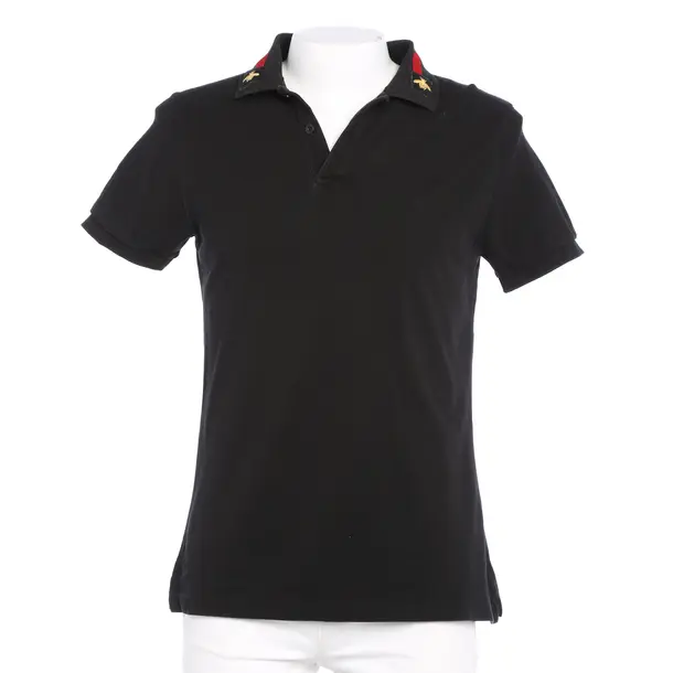 Poloshirt in Schwarz, Viskose, Gucci