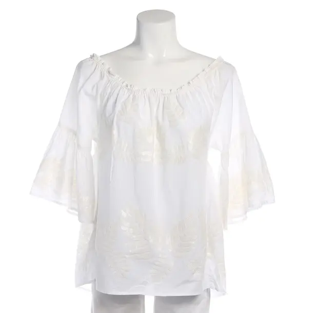 Blouse in White, Cotton, Marc Cain