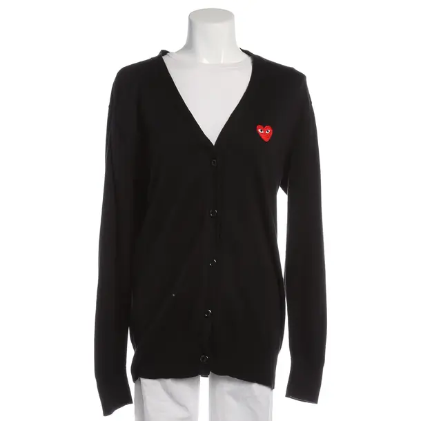 Strickjacke in Schwarz, Baumwolle, Comme des Garcons