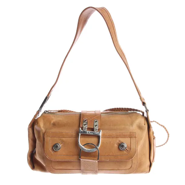 Schultertasche in Braun, Leder, Dior