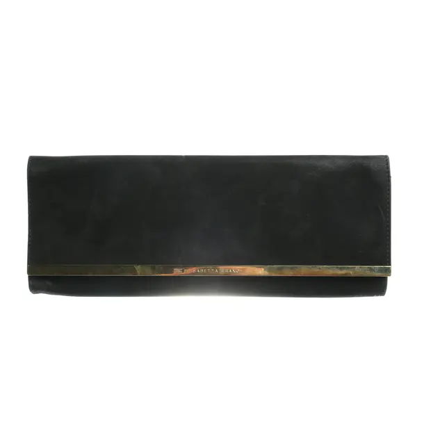 Clutch in Schwarz, Baumwolle, Elisabetta Franchi
