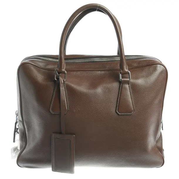 Aktentasche in Braun, Leder, Prada