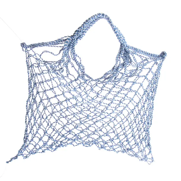 Shopper Bag in Blue, Cotton, Céline