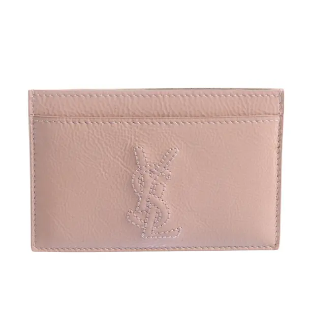 Kartenetui in Rosa, Leder, Saint Laurent