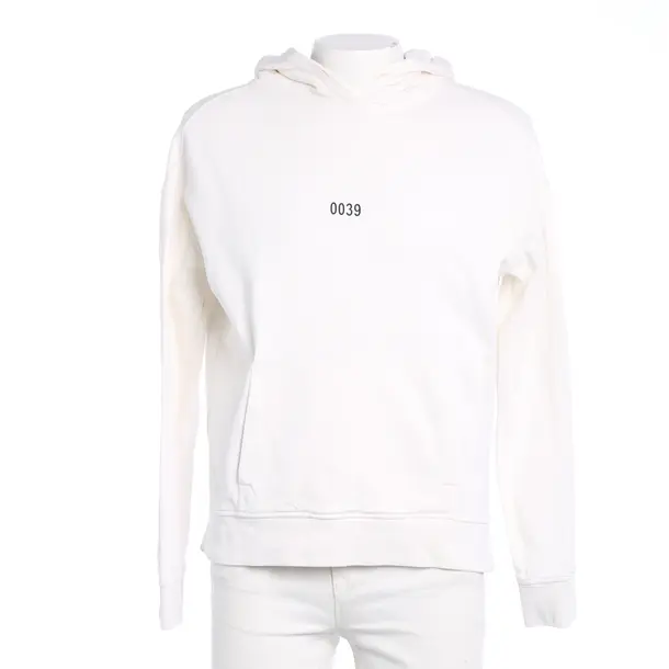 Hoodie in Weiß, Baumwolle, 0039 Italy