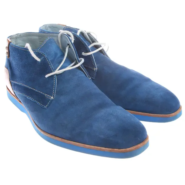 Lace Up Shoes in Blue, , Floris van Bommel